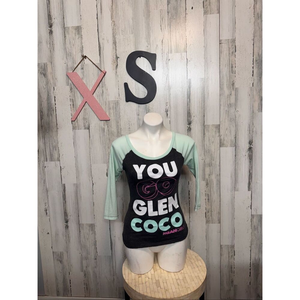 Paramount Mean Girls "You Go Glen Coco" Raglan 3/4 Sleeve Tee Women's XS